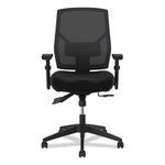 Crio High-Back Task Chair with Asynchronous Control, Supports Up to 250 lb, 18" to 22" Seat Height, Black