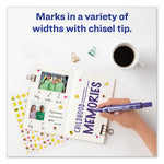 MARKS A LOT Large Desk-Style Permanent Marker, Broad Chisel Tip, Purple, Dozen (8884)