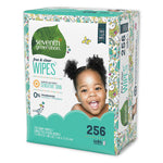 Free and Clear Baby Wipes, 7 x 7, Refill, Unscented, White, 256/Pack, 3 Packs/Carton