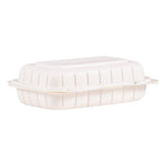 Hinged Lid Containers, Hoagie Container, 6.5 x 9 x 2.8, White, Plastic, 200/Carton