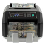 Back Load Bill Counter with Counterfeit Detection, 1,400 Bills/min, 12.24 x 10.16 x 7.01, Black/Silver
