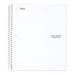 Wirebound Notebook with Two Pockets, 1-Subject, Medium/College Rule, Randomly Assorted Cover Color, (100) 11 x 8.5 Sheets