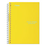 Wirebound Notebook with Two Pockets, 2-Subject, Medium/College Rule, Randomly Assorted Cover Color, (100) 9.5 x 6 Sheets