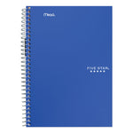 Wirebound Notebook with Two Pockets, 2-Subject, Medium/College Rule, Randomly Assorted Cover Color, (100) 9.5 x 6 Sheets