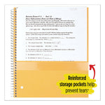 Wirebound Notebook with Two Pockets, 1-Subject, Medium/College Rule, Randomly Assorted Cover Color, (100) 11 x 8.5 Sheets