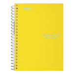 Wirebound Notebook with Two Pockets, 1-Subject, Medium/College Rule, Randomly Assorted Cover Color, (100) 7 x 4.38 Sheets