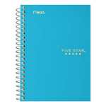 Wirebound Notebook with Two Pockets, 1-Subject, Medium/College Rule, Randomly Assorted Cover Color, (100) 7 x 4.38 Sheets