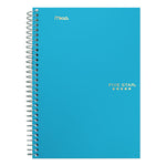 Wirebound Notebook with Two Pockets, 2-Subject, Medium/College Rule, Randomly Assorted Cover Color, (100) 9.5 x 6 Sheets