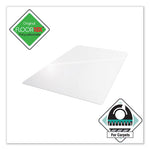 Cleartex Ultimat Polycarbonate Chair Mat for Low/Medium Pile Carpet, 48 x 53, Clear