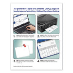 Customizable TOC Ready Index Black and White Dividers, 8-Tab, 1 to 8, 11 x 8.5, 1 Set