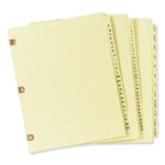 Preprinted Laminated Tab Dividers with Copper Reinforced Holes, 25-Tab, A to Z, 11 x 8.5, Buff, 1 Set