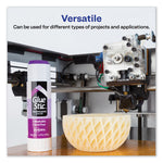 Permanent Glue Stic, 1.27 oz, Applies Purple, Dries Clear