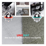 Cleartex Unomat Anti-Slip Chair Mat for Hard Floors/Flat Pile Carpets, 60 x 48, Clear