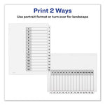 Customizable TOC Ready Index Black and White Dividers, 15-Tab, 1 to 15, 11 x 8.5, 1 Set