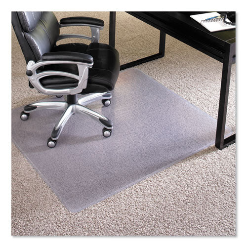 EverLife Intensive Use Chair Mat for High Pile Carpet, Rectangular, 46 x 60, Clear