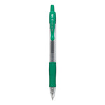 G2 Premium Gel Pen, Retractable, Extra-Fine 0.5 mm, Green Ink, Smoke/Green Barrel, Dozen