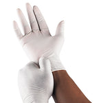 Latex Exam Gloves, Powder-Free, Medium, 100/Box