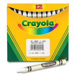 Bulk Crayons, White, 12/Box