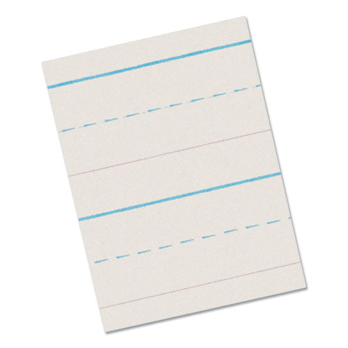 Multi-Program Handwriting Paper, 30 lb Bond Weight, 5/8" Long Rule, Two-Sided, 8.5 x 11, 500/Pack