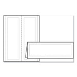 Large Embossed Tent Card, White, 3.5 x 11, 1 Card/Sheet, 50 Sheets/Box