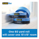 Original Multi-Surface Painter's Tape, 3" Core, 2" x 60 yds, Blue