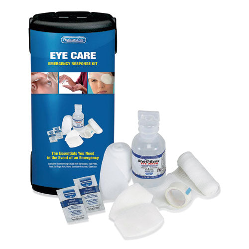 First Responder Eye Care First Aid Kit, Plastic Case