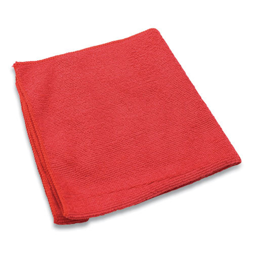 Lightweight Microfiber Cloths, 16 x 16, Red, 240/Carton