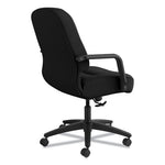 Pillow-Soft 2090 Series Managerial Mid-Back Swivel/Tilt Chair, Supports Up to 300 lb, 17" to 21" Seat Height, Black