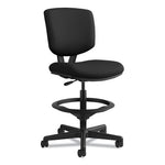 Volt Series Adjustable Task Stool, Supports Up to 275 lb, 22.88" to 32.38" Seat Height, Black