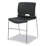 Olson Stacker High Density Chair, Supports Up to 300 lb, 17.75" Seat Height, Lava Seat, Lava Back, Chrome Base, 4/Carton