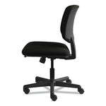 Volt Series Leather Task Chair with Synchro-Tilt, Supports Up to 250 lb, 18" to 22.25" Seat Height, Black