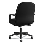 Pillow-Soft 2090 Series Managerial Mid-Back Swivel/Tilt Chair, Supports Up to 300 lb, 17" to 21" Seat Height, Black