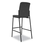 Instigate Mesh Back Multi-Purpose Stool, Supports Up to 250 lb, 33" Seat Height, Black Seat, Black Back, Black Base, 2/Carton