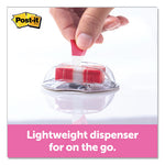 Page Flags in Desk Grip Dispenser, 1 x 1.75, Red, 200/Dispenser