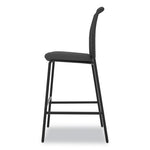 Instigate Mesh Back Multi-Purpose Stool, Supports Up to 250 lb, 33" Seat Height, Black Seat, Black Back, Black Base, 2/Carton