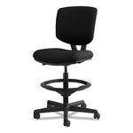 Volt Series Adjustable Task Stool, Supports Up to 275 lb, 22.88" to 32.38" Seat Height, Black