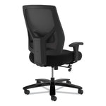 Crio Big and Tall Mid-Back Task Chair, Supports Up to 450 lb, 18" to 22" Seat Height, Black