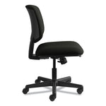 Volt Series Leather Task Chair, Supports Up to 250 lb, 18" to 22.25" Seat Height, Black