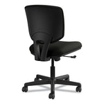 Volt Series Leather Task Chair, Supports Up to 250 lb, 18" to 22.25" Seat Height, Black