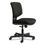 Volt Series Leather Task Chair, Supports Up to 250 lb, 18" to 22.25" Seat Height, Black