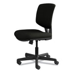 Volt Series Leather Task Chair with Synchro-Tilt, Supports Up to 250 lb, 18" to 22.25" Seat Height, Black