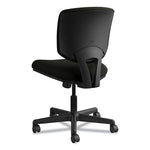 Volt Series Leather Task Chair, Supports Up to 250 lb, 18" to 22.25" Seat Height, Black