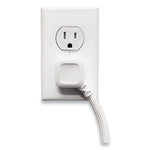 Surge Protector, 4 AC Outlets/2 USB Ports, 3 ft Cord, 600 J, White