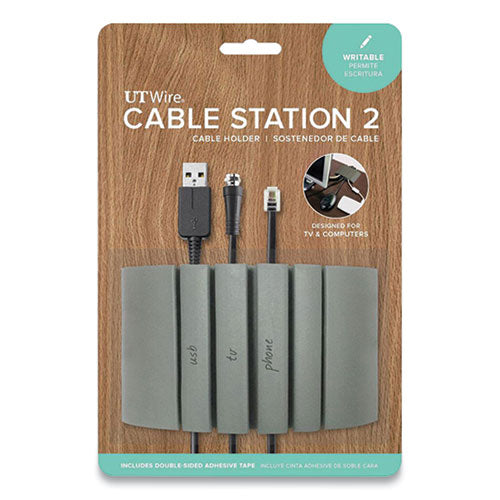 Cable Station 2, 4.75" x 2.75" Gray