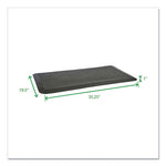 Anti-Fatigue Mat, 35.25 x 19.5, Black