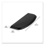 Gel Wrist Rest for Slim Compact Keyboards, 11 x 3.98, Black