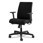 Ignition Series Fabric Low-Back Task Chair, Supports Up to 300 lb, 17" to 21.5" Seat Height, Black