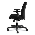 Ignition Series Fabric Low-Back Task Chair, Supports Up to 300 lb, 17" to 21.5" Seat Height, Black