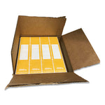 File Pocket Handles, 9.63 x 2, Yellow/White, 4/Sheet, 12 Sheets/Pack