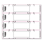 File Pocket Handles, 9.63 x 2, White, 4/Sheet, 12 Sheets/Pack